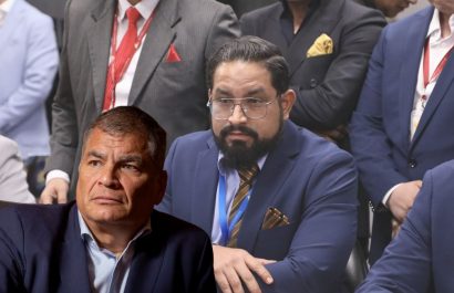 Rafael Correa, expresidente de Ecuador, arremete en contra de Sergio Peña, asambleísta expulsado de RC. (Asamblea Nacional).