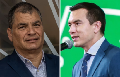 Rafael Correa tilda de “cobarde y sin escrúpulos” a Daniel Noboa por pregunta de la consulta popular.