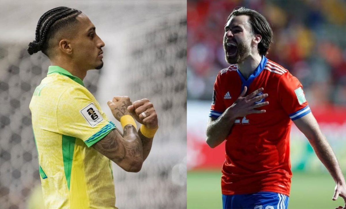 Raphinha en Brasil, y Ben Brereton Díaz en Chile serían titulares este jueves.