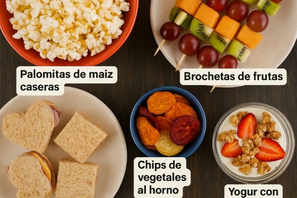 Recetas rápidas de snacks para ver películas con los más pequeños.