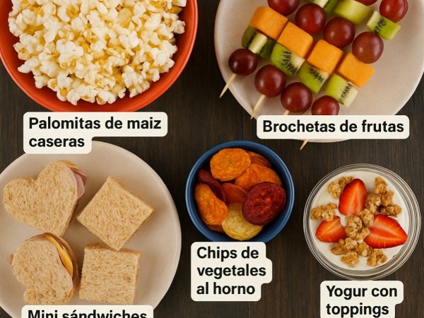 Recetas rápidas de snacks para ver películas con los más pequeños.