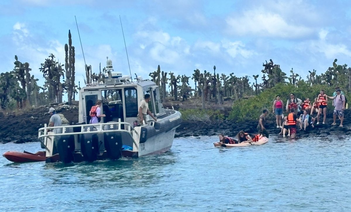 Rescatan a 28 personas tras hundimiento de embarcación en la playa Tortuga Bay, Galápagos