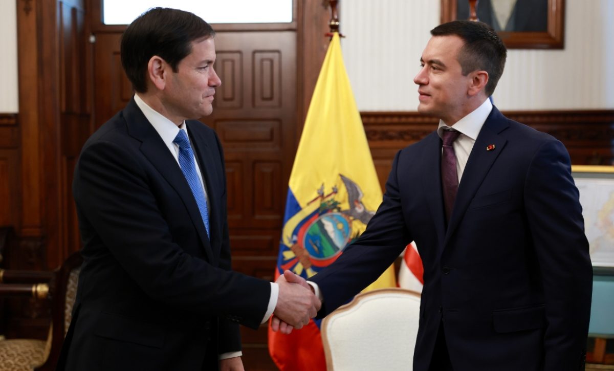 Ricardo Flores, analista, considera que la visita de Marco Rubio es positiva para Ecuador, sobre todo en cuanto a seguridad. (Presidencia de Ecuador)