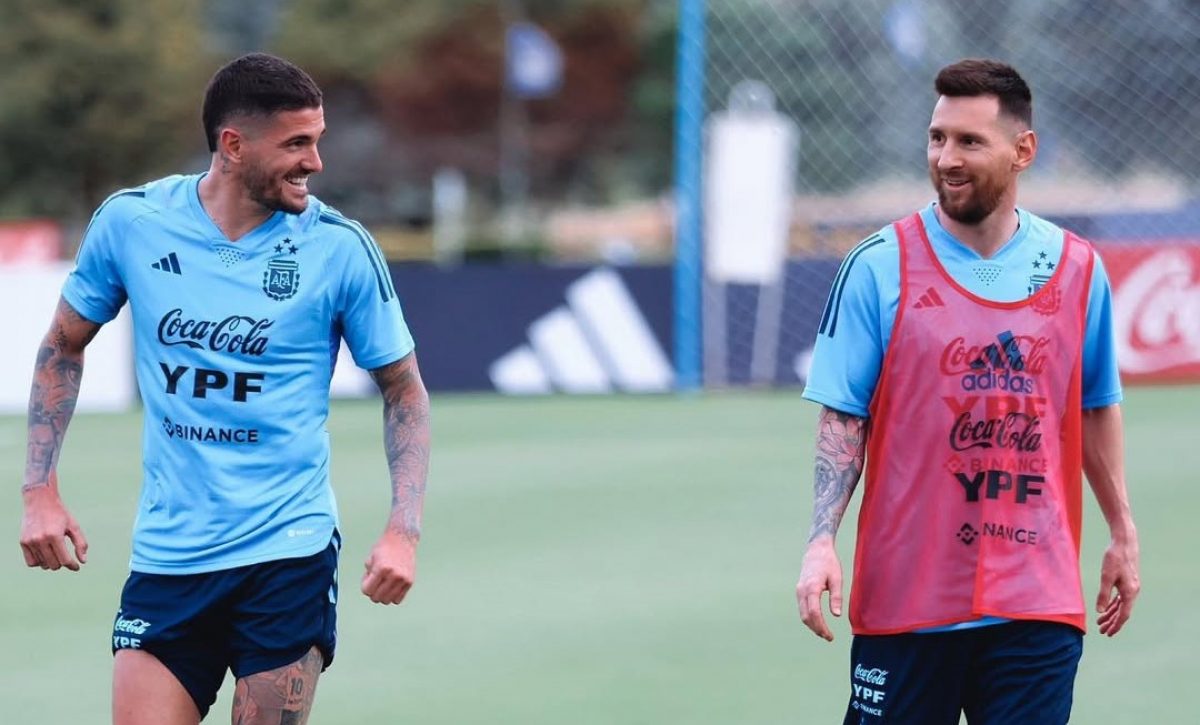 Rodrigo de Paul sería compañero de Lionel Messi en el Inter Miami.