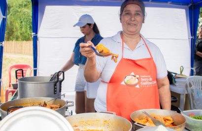 El seco de gallina criolla fue el plato estrella del festival.