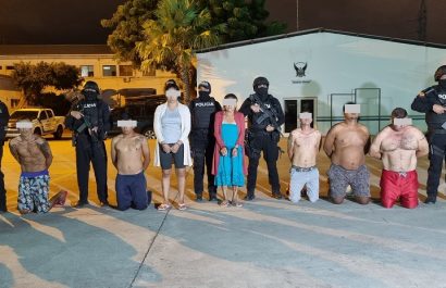 Operativo deja siete detenidos e incautación de droga.