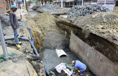 En la avenida El Ejército, se conectará la nueva tubería para empezar con el relleno y habilitar la vía.