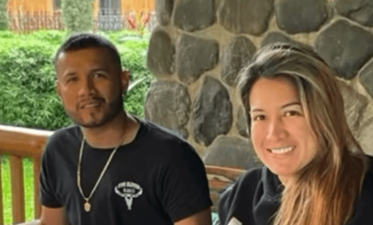 Samara Rivera junto al que fue su esposo Jorge Luis Zambrano conocido como Rasquiña.