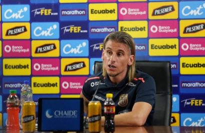 Sebastián Beccacece entrenador de la selección ecuatoriana de fútbol