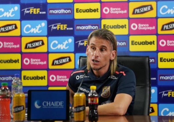 Sebastián Beccacece entrenador de la selección ecuatoriana de fútbol