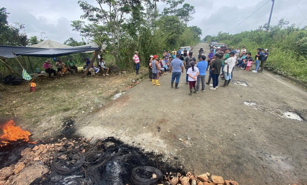 Segunda jornada de protestas en San Bernabé por mal estado de la carretera