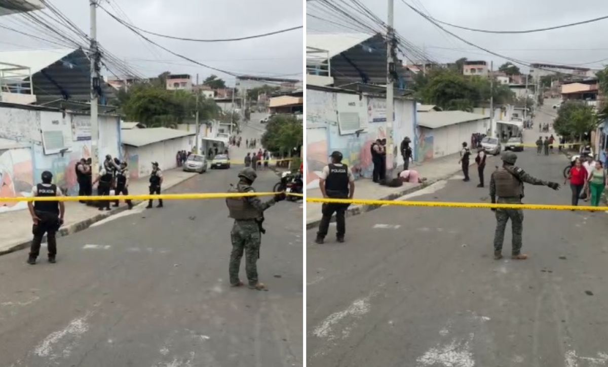 Sicarios matan a un hombre en la puerta de una unidad educativa de Manta