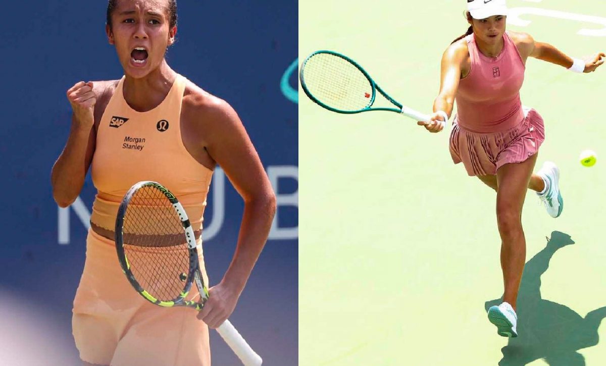 Las tenistas Leylah Fernandez y Emma Raducanu
