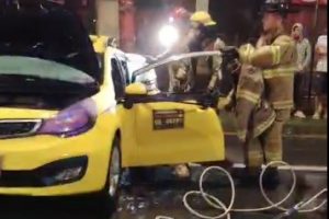 Siniestro vial en la Av. Quito de Santo Domingo involucra a taxi ejecutivo