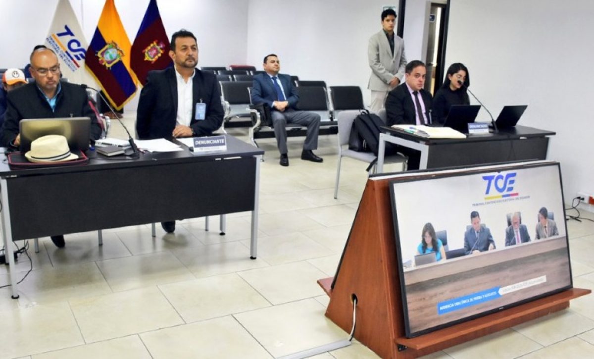 TCE realizó la audiencia por denuncia contra Daniel Noboa.