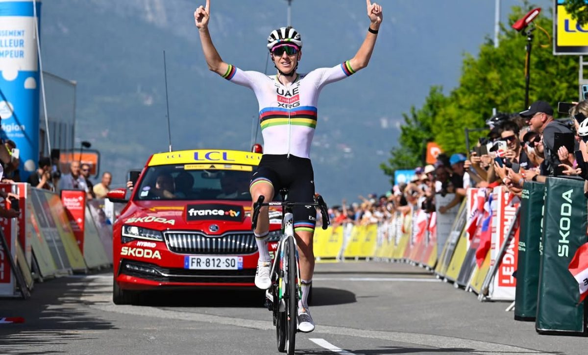 Tadej Pogacar gana en Combloux y recupera el maillot amarillo en el Dauphiné
