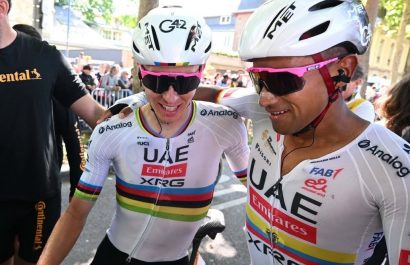 Tadej Pogacar logra su victoria 100 al ganar la etapa 4 del Tour de Francia con apoyo de Narváez