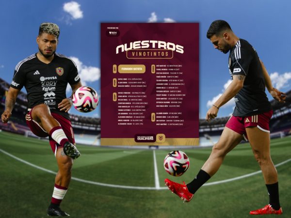 Tres jugadores de la LigaPro convocados por Venezuela para la doble fecha de Eliminatorias Sudamericanas