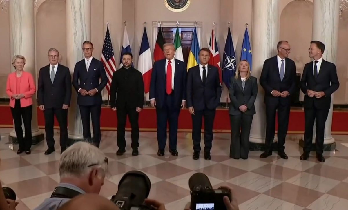 Trump recibió en la Casa Blanca a los líderes europeos