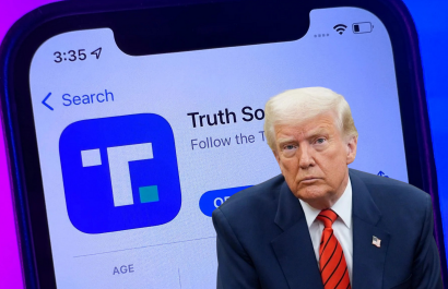 Truth Social, la red social de Donald Trump, cae en Bolsa tras revelarse que el presidente venderá sus acciones