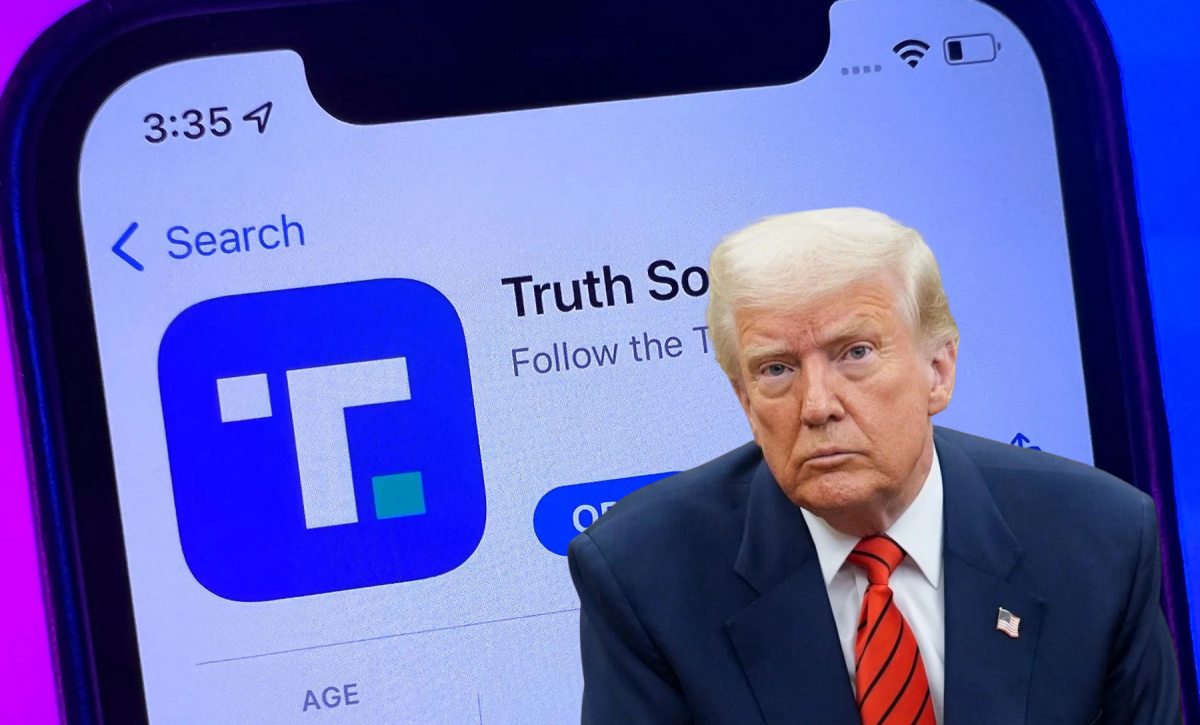 Truth Social, la red social de Donald Trump, cae en Bolsa tras revelarse que el presidente venderá sus acciones