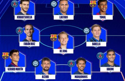 UEFA omite en el once ideal al ecuatoriano William Pacho brilla con el PSG.