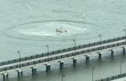 Un helicóptero se estrelló en el río Hudson