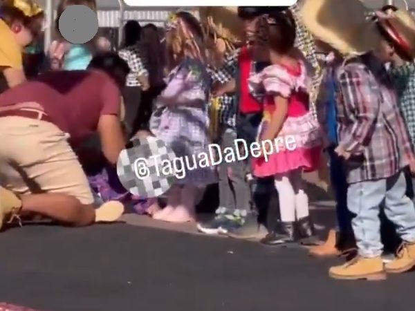 Un hombre identificado como Douglas Felippe agredió a un niño de cuatro años durante un festival escolar en el Colégio Liceu de Vicente Pires,