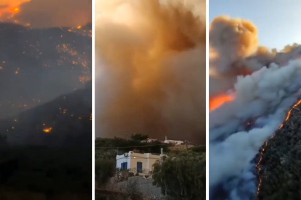 Un incendio forestal en la isla griega de Creta obliga a evacuar a 5.000 personas