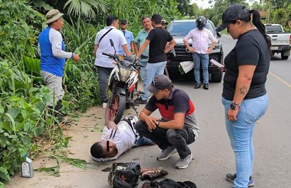 Un motociclista fue rescatado por la Policía tras ser secuestrado en La Concordia.