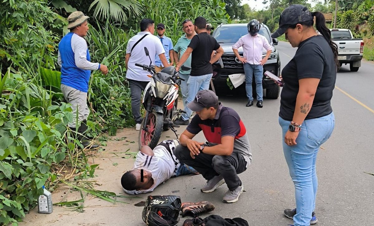 Un motociclista fue rescatado por la Policía tras ser secuestrado en La Concordia.