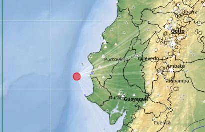 Un sismo de magnitud 5,5 grados se registró este viernes a las 12h42 en las costas de Puerto López, provincia de Manabí.