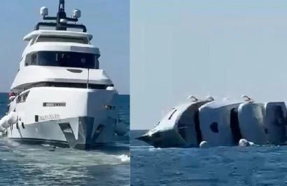 Un yate de lujo recién entregado a su propietario se hundió frente a la costa de Eregli, en Turquía, apenas 15 minutos después de zarpar.
