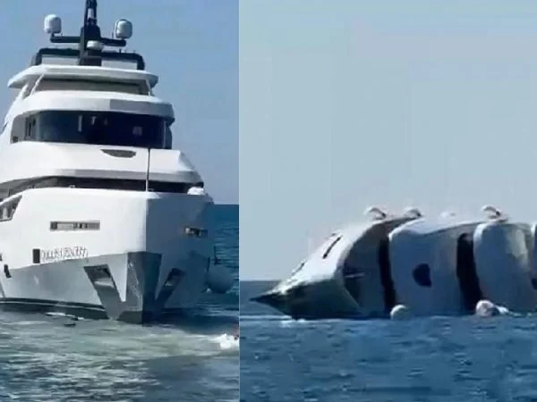 Un yate de lujo recién entregado a su propietario se hundió frente a la costa de Eregli, en Turquía, apenas 15 minutos después de zarpar.