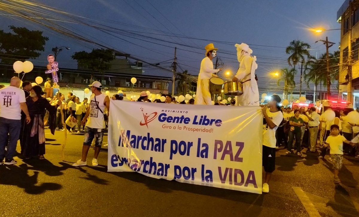“Unidos por la seguridad” más de 300 personas participaron en la marcha por la paz en Quevedo