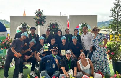 Uno de los grupos que destacó durante la feria en Quiroga.