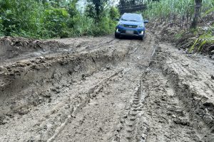 En la vía hacia la comunidad de San Carlos, en Jipijapa, los carros pequeños no pueden circular por el mal estado.