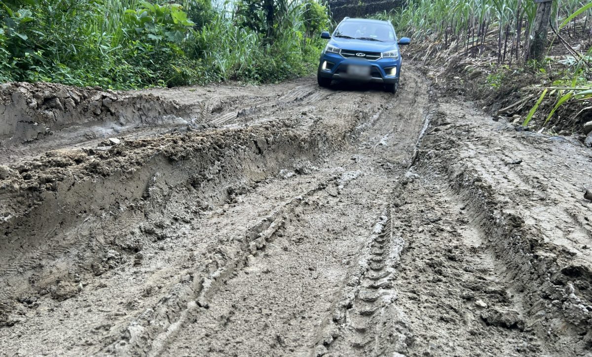 En la vía hacia la comunidad de San Carlos, en Jipijapa, los carros pequeños no pueden circular por el mal estado.