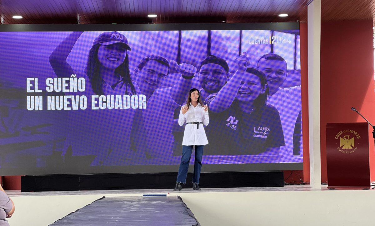 : La asambleísta manabita Valentina Centeno, rindió cuentas de su gestión en 2024.