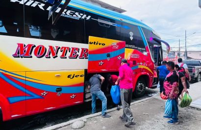 Vecinos denuncian problemas de agua servida y huecos en la parada intra-cantonal de La Concordia