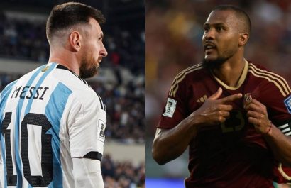 Lionel Messi, en Argentina, y Salomón Rondón en Venezuela serían titulares este jueves.