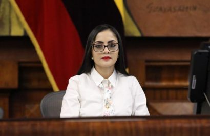 Viviana Veloz, presidenta de la Asamblea Nacional.