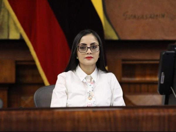 Viviana Veloz, presidenta de la Asamblea Nacional.