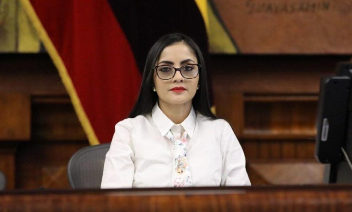Viviana Veloz, presidenta de la Asamblea Nacional.