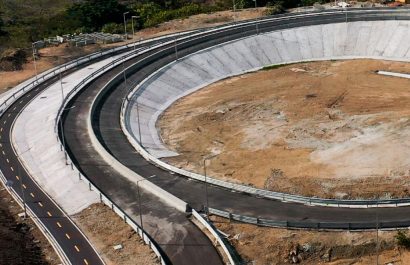 Anillo vial en el km 22 de la vía a la Costa, que conectará de forma directa con la futura autopista del nuevo aeropuerto.