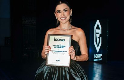 De las telas al escenario: Krysthel Chuchuca brilla como mejor empresaria de moda