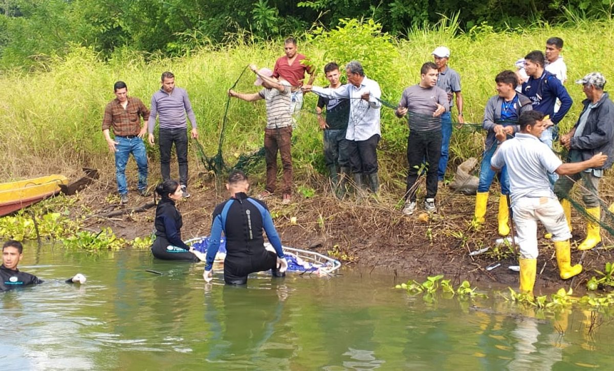 Tecnología de última generación permitió este rescate de una persona desaparecida en la represa La Esperanza, en Bolívar