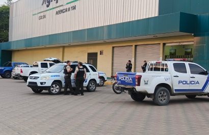 Portoviejo: operativo policial tras balacera en negocio de agroquímicos