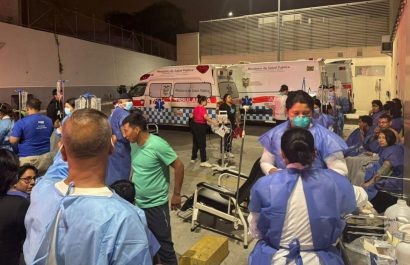 Caos en hospital de Manta por fuga de amoniaco en Montecristi: afectados recibieron atención hasta en el parqueadero