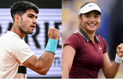Carlos Alcaraz y Emma Raducanu formarán pareja de dobles mixto en el US Open. FOTO: Europa Press.